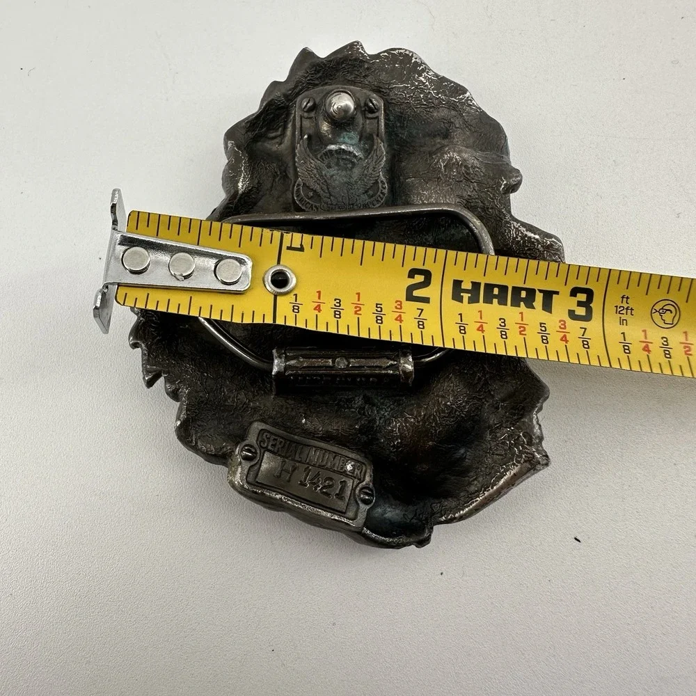 Vintage Belt Buckle Dragon Slayer Knight Nude‎ Woman 1984 Serial #H1421 GABC USA